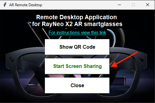 start screen sharing